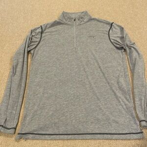 Orvis Gray LS Zip Shirt